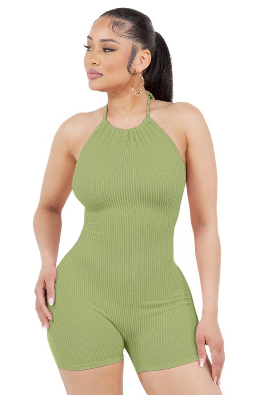 Entangled Romper - Lime